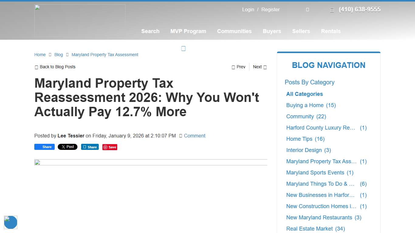 Maryland Property Tax Reassessment 2026 | Homestead Credit Guide