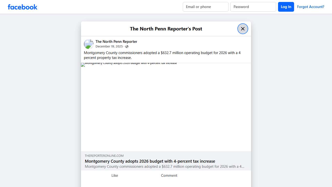 Montgomery County commissioners... - The North Penn Reporter | Facebook